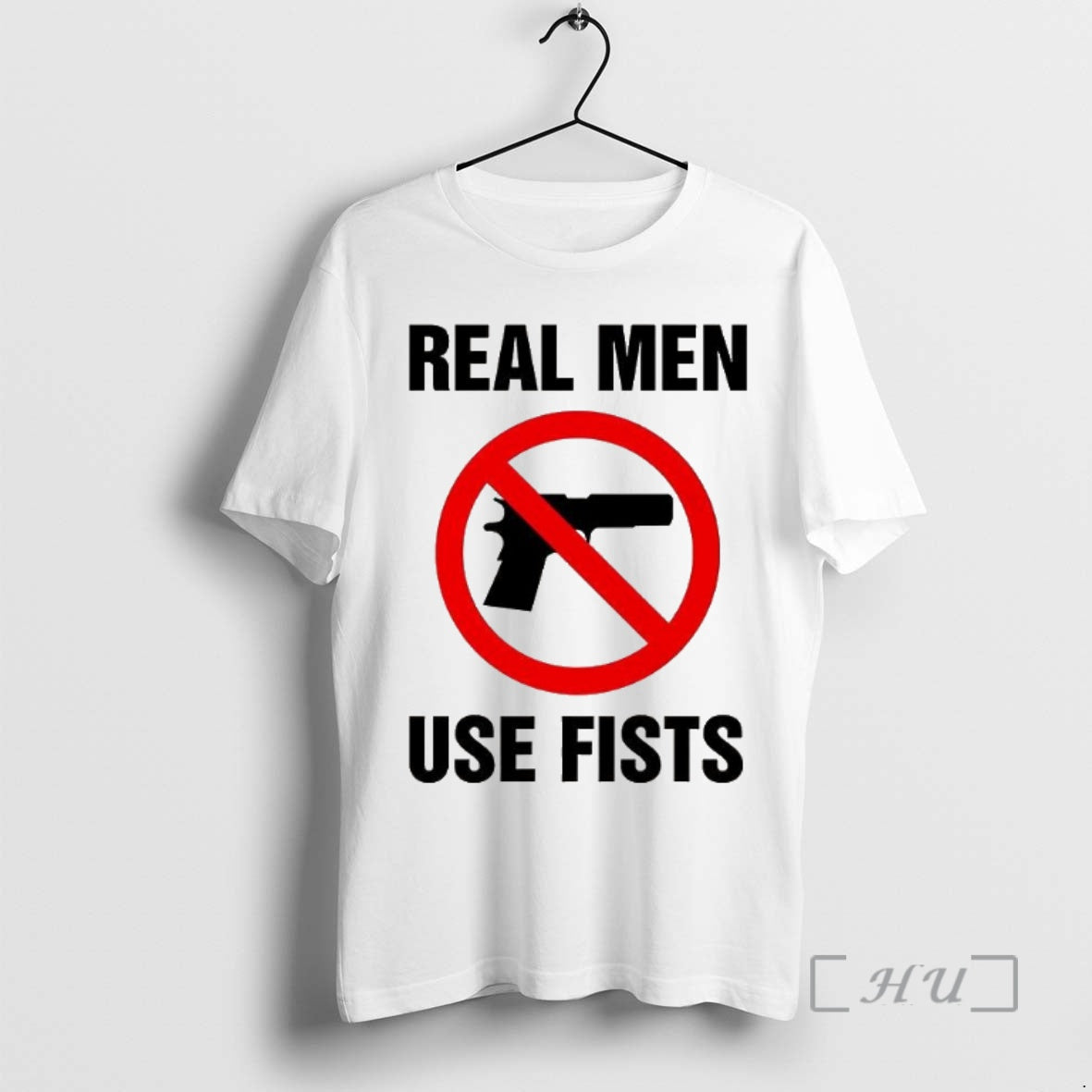 Trending Real Men Use Fists Ban Gun Premium T Shirt Sweater