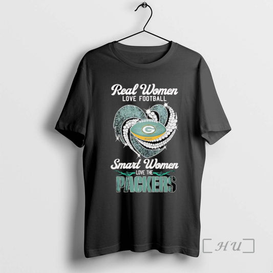 Trending Real Women Love Football Smart Women Love The Green Bay Packers Heart Logo