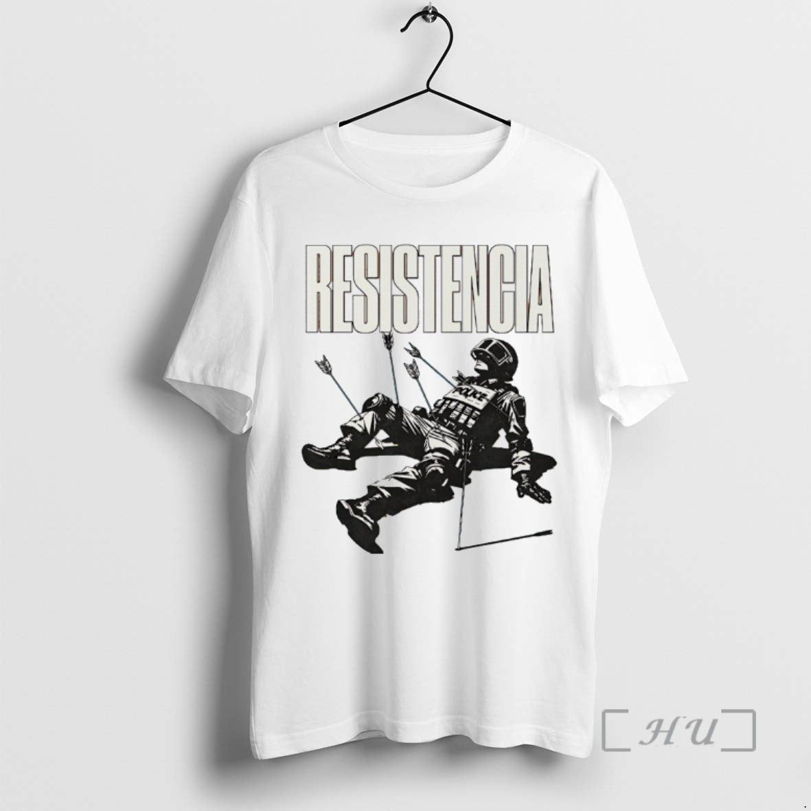 Trending Resistencia Fallen Riot Police With Arrows Protest Art