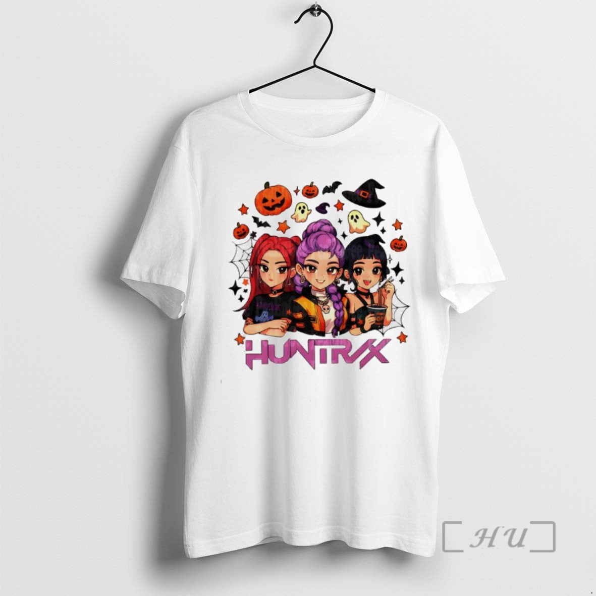 Trending Retro Huntrix Halloween Kpop Demon Hunter Inspired Tee Shirts Sweater
