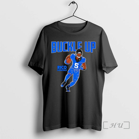 Trending Rico Dowdle 5 Carolina Panthers Buckle Up Tee Shirt Sweater