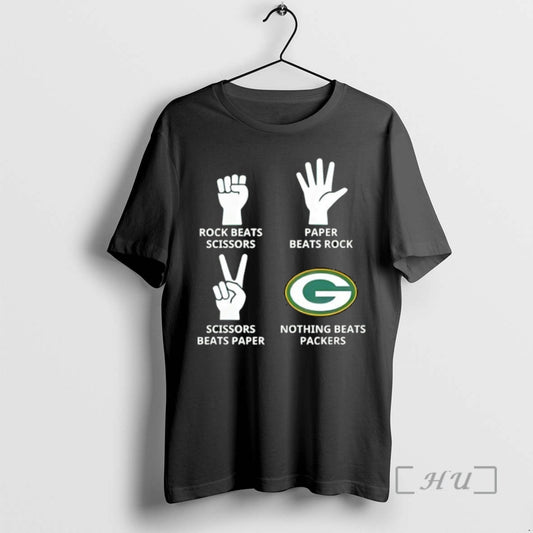 Trending Rock Beats Scissors Paper Beats Rock Scissors Beats Paper Nothing Beats Packers Green Bay