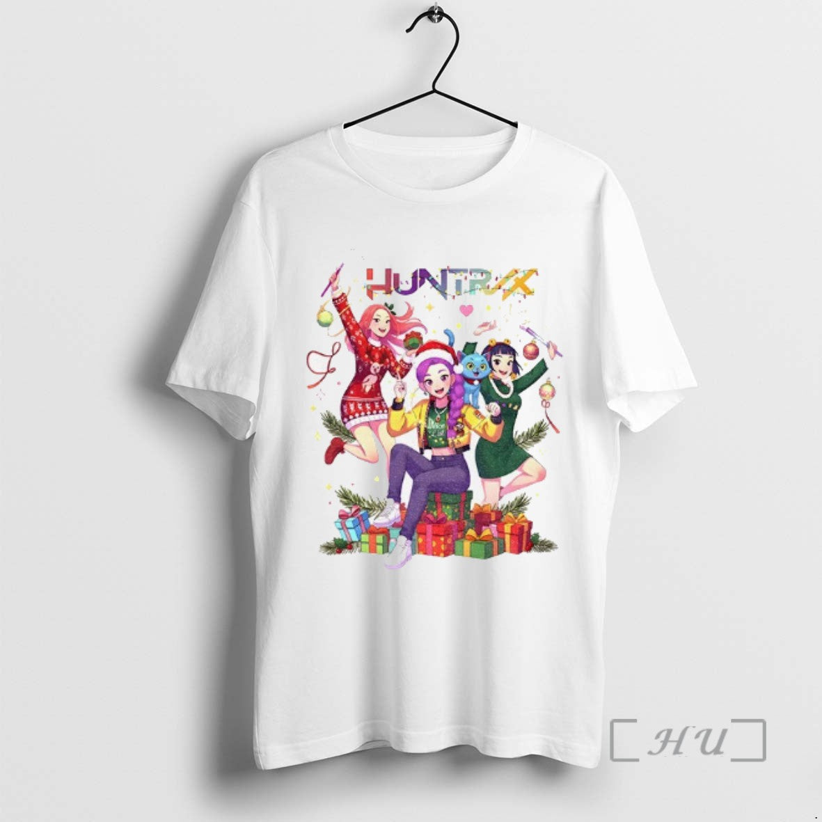 Trending Saja Girls Derpy Tiger Kpop Demon Hunters Huntrix Merry Christmas 2025 Tee Shirts Sweater