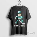 Trending San Jose Sharks Hockey 8 Bit Retro Baller Premium T Shirt Sweater