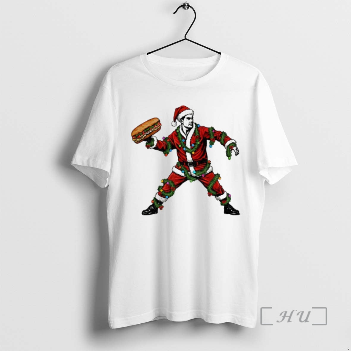 Trending Sandwich Guy Santa Christmas Light Holiday