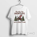 Trending Santa Claus Cowboy Buckle Up Snowflake Santas Coming To Town Premium T Shirts Sweater