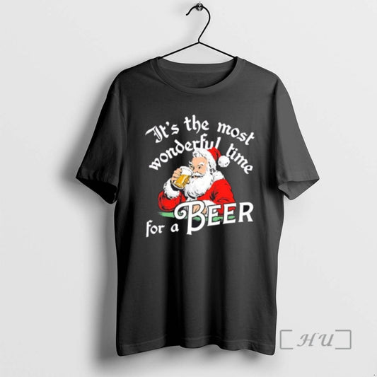 Trending Santa Merry Christmas Its The Most Wonderful Time For A Beer T Shirts Sweater