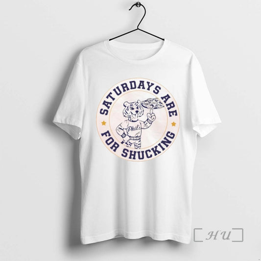 Trending Saturdays Are For Shucking Tiger Phils Mascot Tee Shirt Sweater
