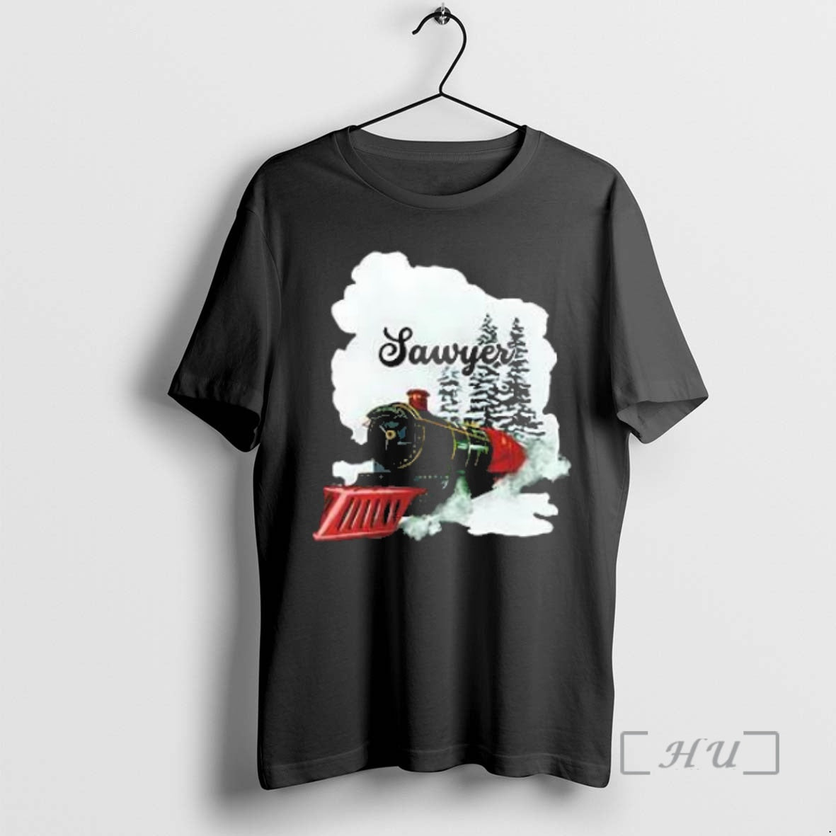 Trending Sawyer Watercolor Christmas Train Premium T Shirt Sweater