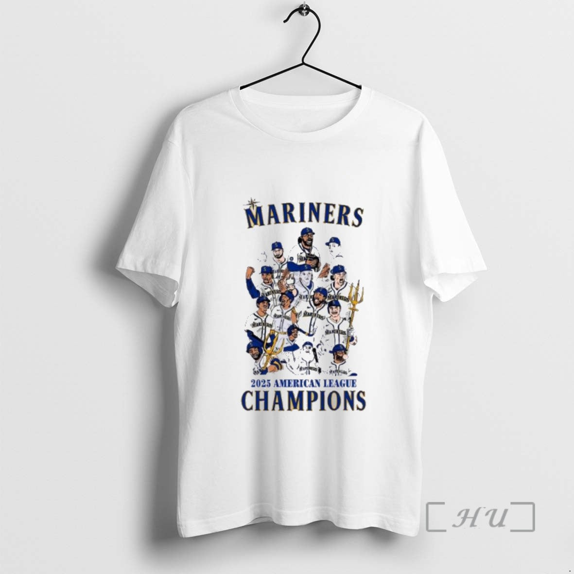 Trending Seattle Mariners 2025 American League Champions Caricature