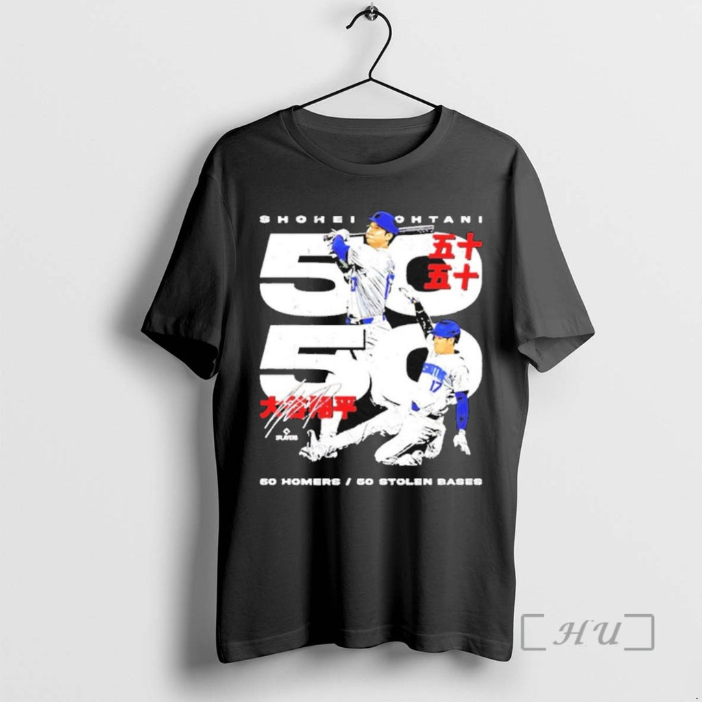 Trending Shohei Ohtani Los Angeles D 50 50 Club Japanese Tee Shirts Sweater