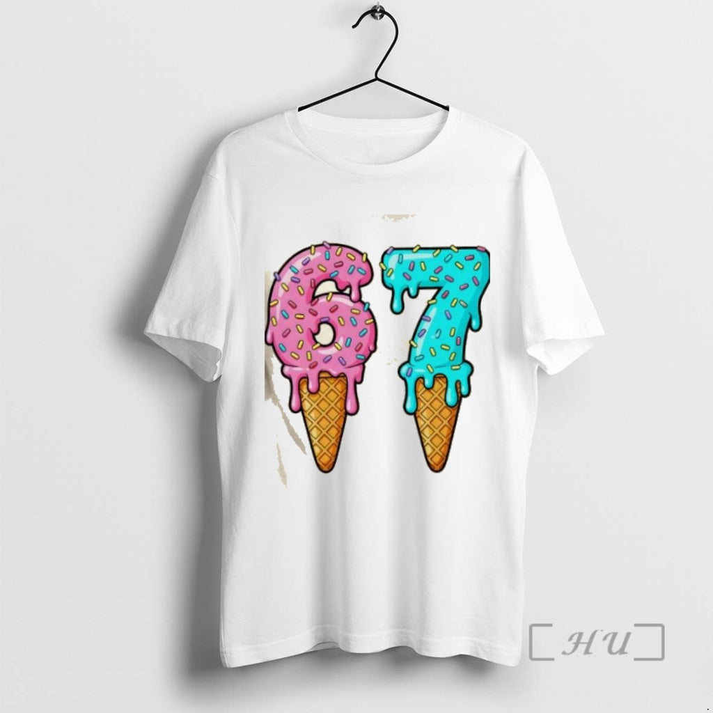 Trending Six Seven 67 Ice Cream Cone Drip