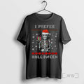 Trending Skeleton Santa Hat I Prefer Merry Halloween