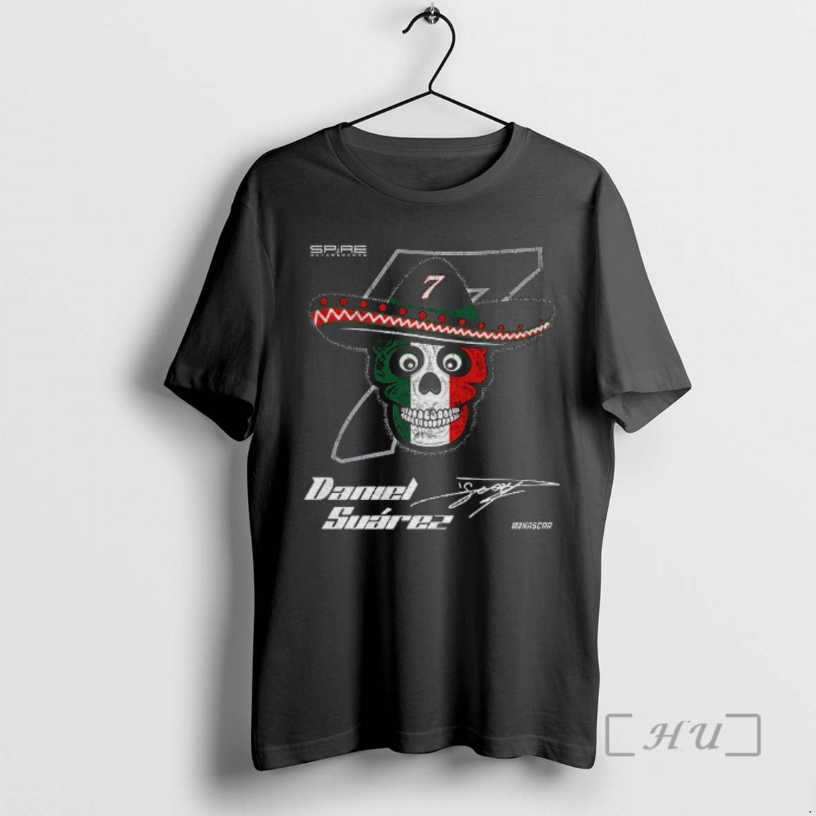 Trending Skull Daniel Suarez 7 Classic Ink Spire Motorsports Nascar Signature Premium T Shirts Sweater