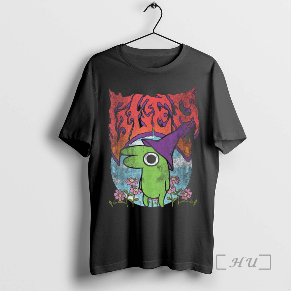 Trending Smiling Friends Glep Vintage Heavy Metal Flowers Cartoon