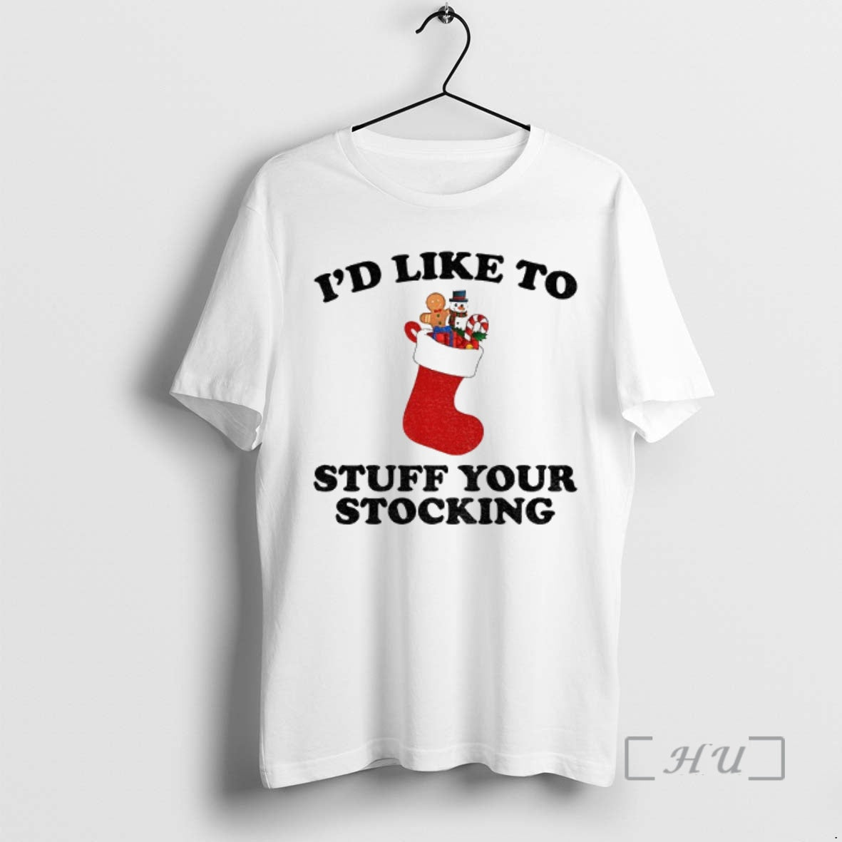 Trending Sock Id Like To Stuff Your Stocking Merry Christmas 2025 Premium T Shirt Sweater