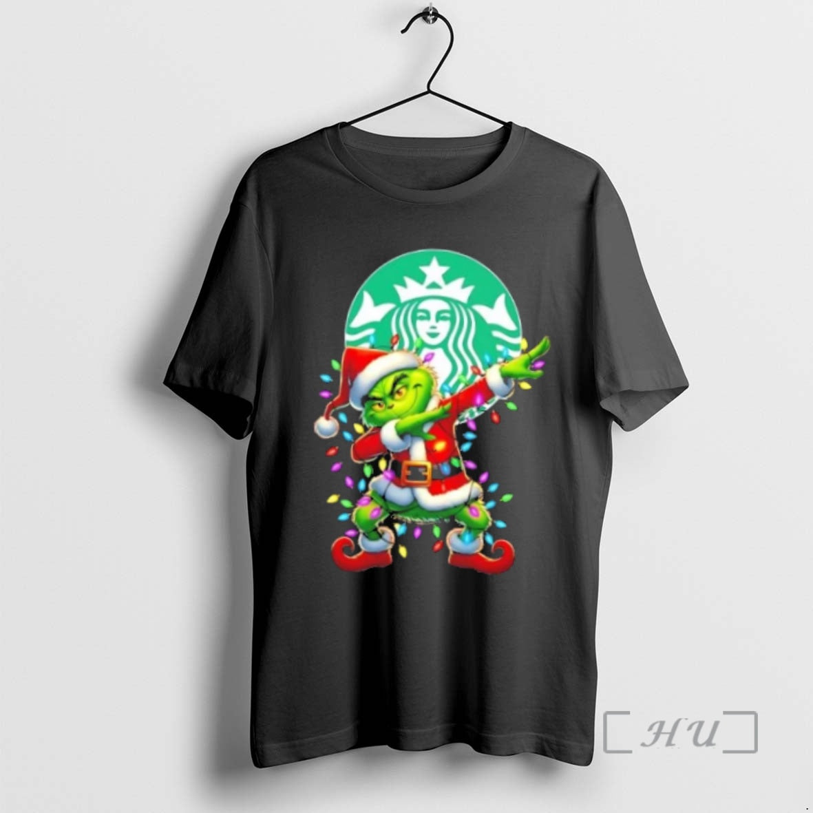 Trending Starbucks Grinch Dabbing Merry Christmas Premium T Shirt Sweater