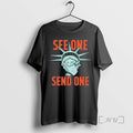Trending Statue Of Liberty 3 Point Celebration See One Send One Ny Knicks T Shirts