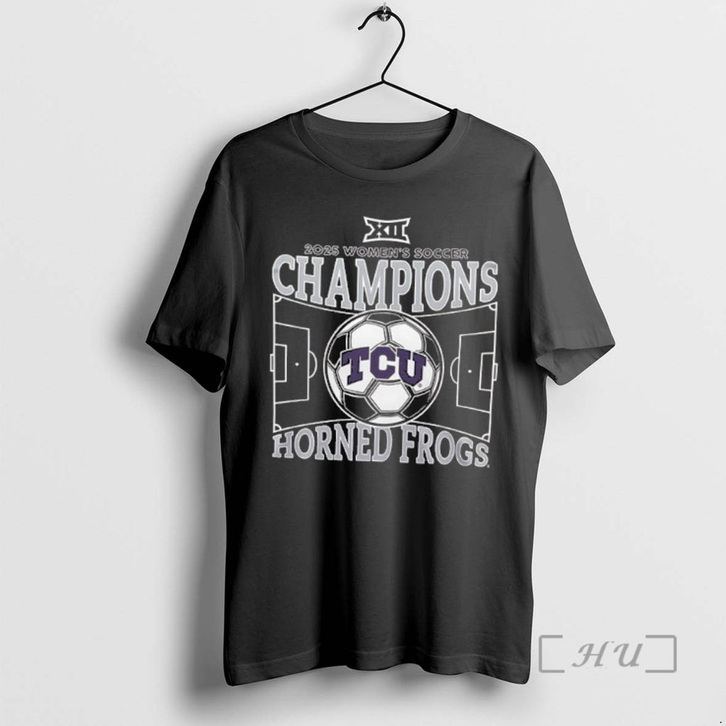 Trending Tcu Horned Frogs Back To Back 24 25 Womens Soccer Champions 2 Sided Premium