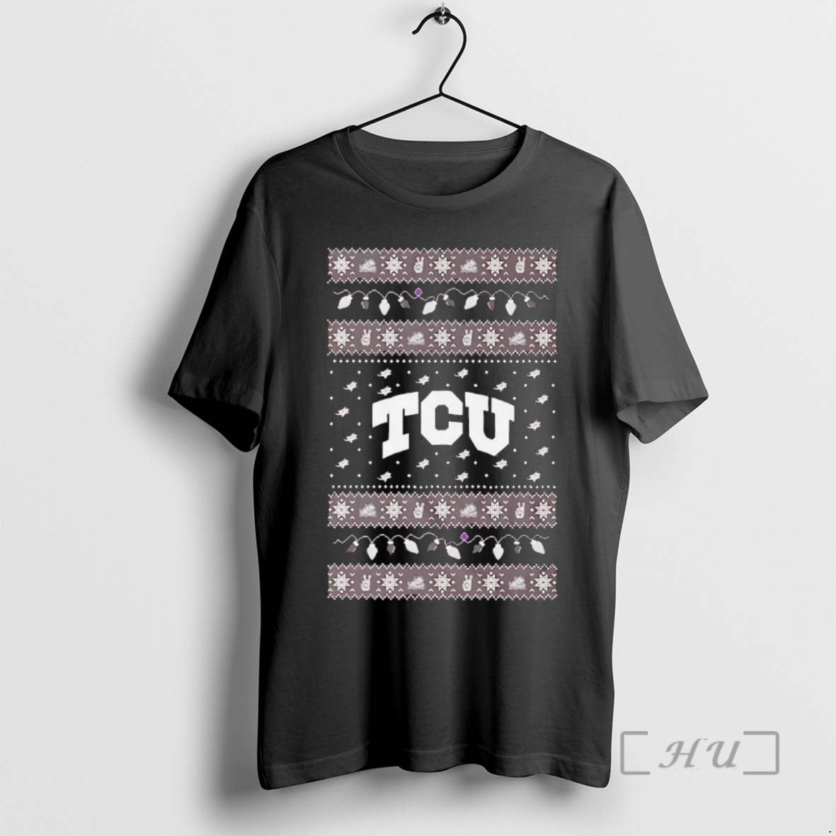 Trending Tcu Horned Frogs Ugly Christmas Light Premium T Shirt Sweater
