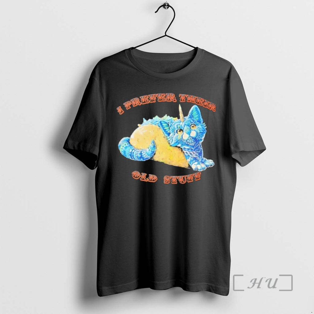 Trending Tacocat Blue I Prefer Their Old Stuff Premium T Shirt Sweater