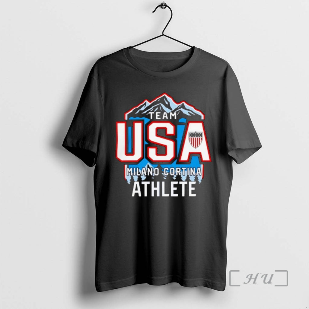 Trending Team Usa 2026 Winter Olympics Milano Cortina Athlete Premium T Shirt Sweater
