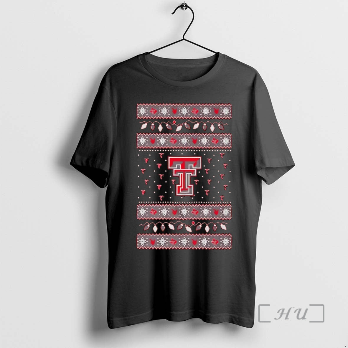 Trending Texas Tech Red Raiders Ugly Christmas Light Premium T Shirt Sweater