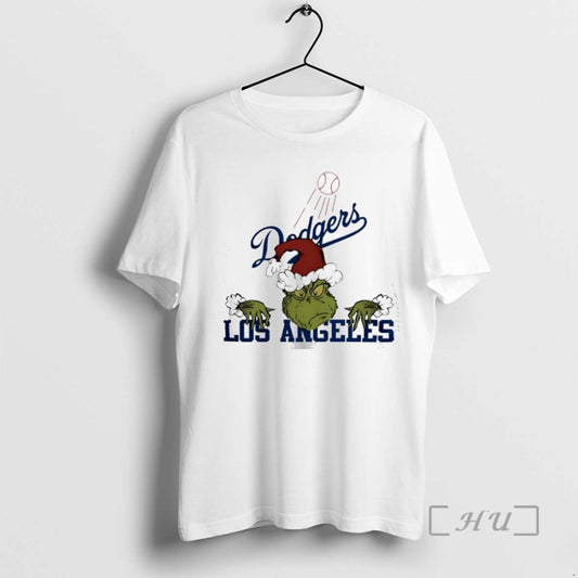 Trending The Grinch X Mlb Los Angeles Dodgers Christmas Tee Shirts Sweater