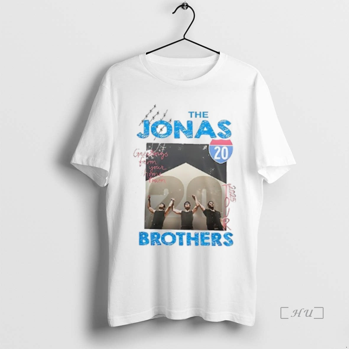 Trending The Jonas Brothers 20th Anniversary Greeting From Your Hometown Tour Signatures T Shirt Sweater