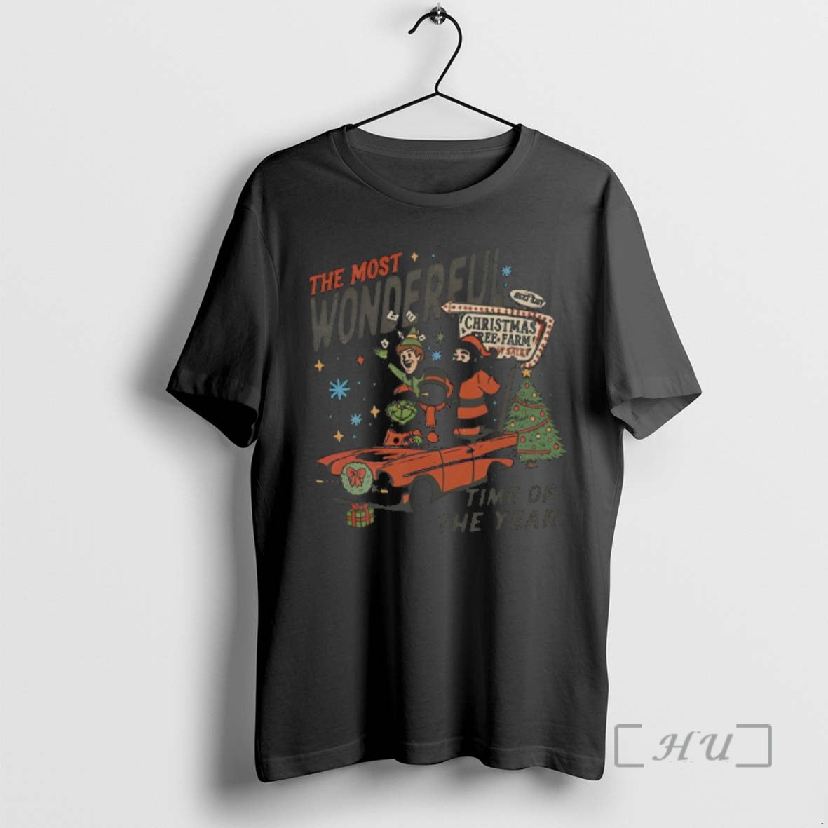 Trending The Most Wonderful Time Of The Year Christmas Tree Farm Characters Premium T Shirts