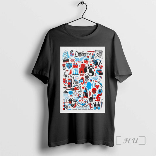 Trending The Offspring Barclays Arena Hamburg Germany October 28 2025 Tour Tee Shirts Sweater