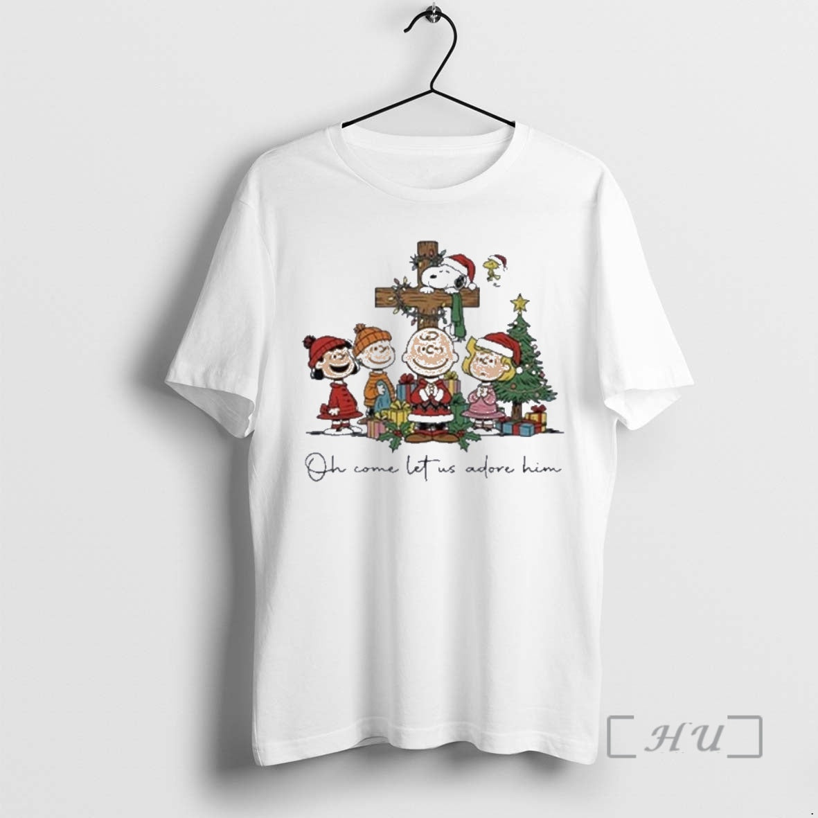 Trending The Peanuts Christmas Christian Oh Come Let Us Adore Him Premium T Shirts Sweater