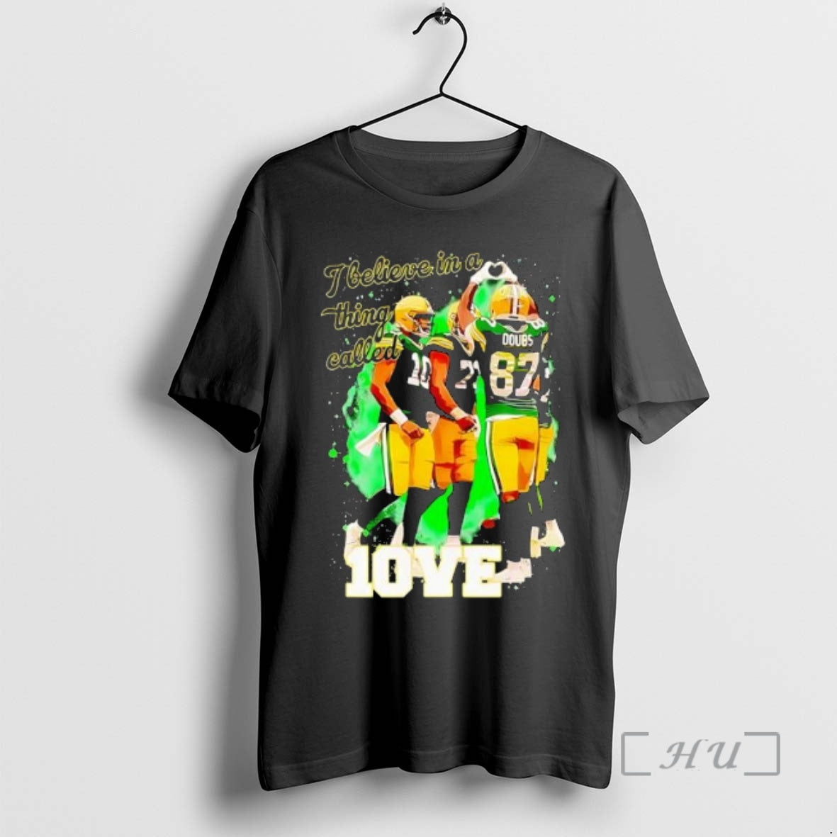 Trending Top I Believe In A Thing Called Love Green Bay Packers Premium T Shirts