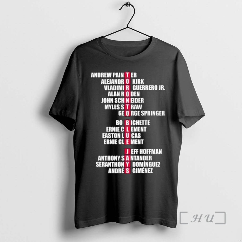 Trending Toronto Blue Jays 2025 World Series Champions Player Name Premium T Shirt Sweater