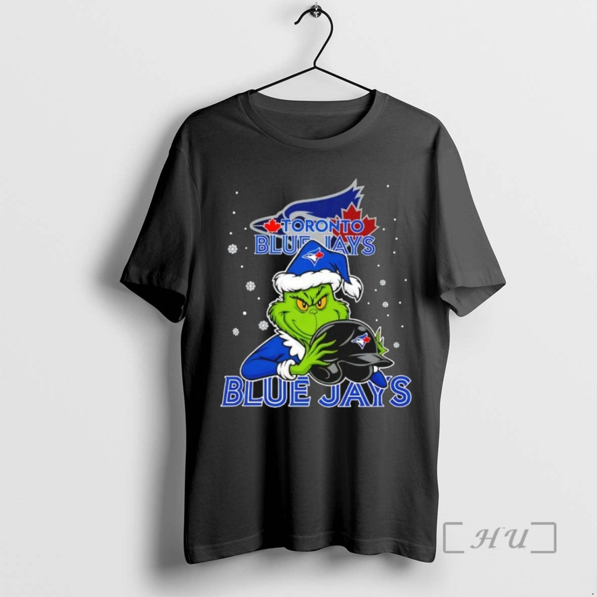 Trending Toronto Blue Jays Baseball Grinch Holding Helmet Christmas Tee Shirts Sweater
