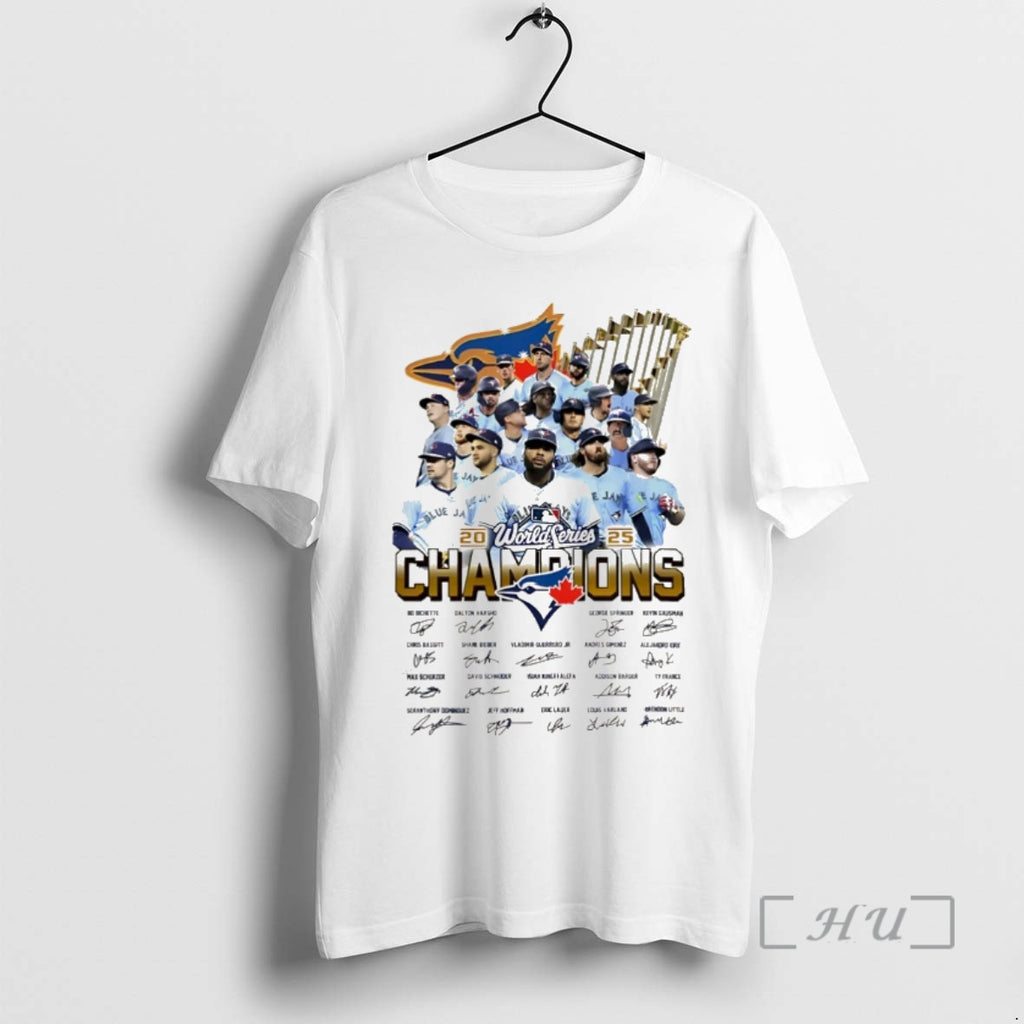 Trending Toronto Blue Jays World Series Champions 2025 All Team Signature Christmas