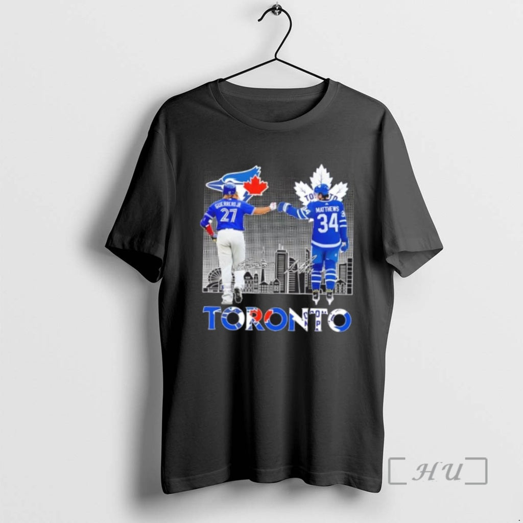 Trending Toronto Sports Guerrero Jr Blue Jays X Matthews Maple Leafs Skyline T Shirts Sweater