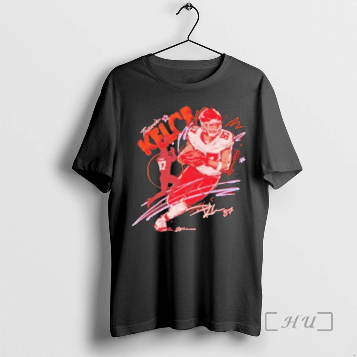 Trending Travis Kelce Kansas City Chiefs Scribble Signature