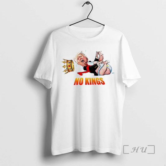 Trending Trump King Baby No Kings Caricature Tee Shirt Sweater