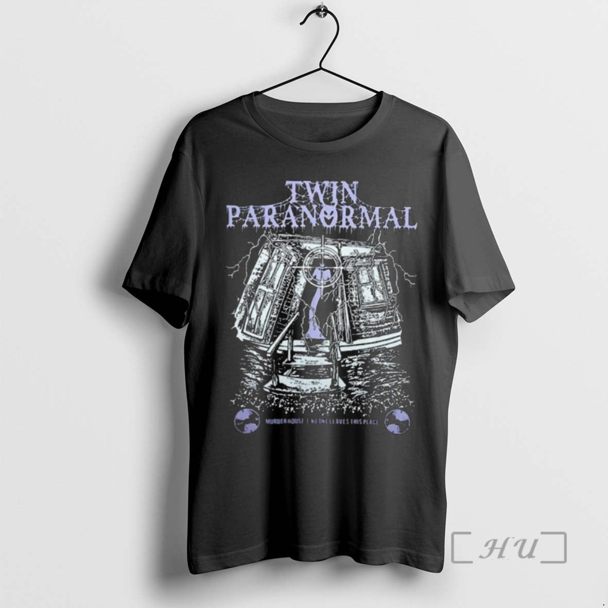 Trending Twin Paranormal Murder House No One Leaves This Place Premium T Shirt Sweater