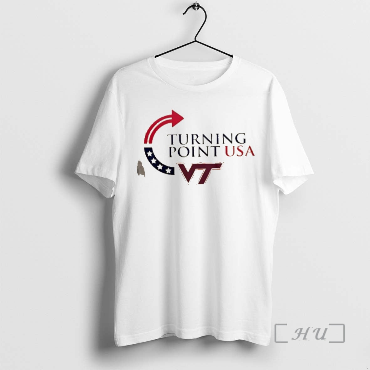 Trending Virginia Tech Hokies X Turning Point Usa Freedom Charlie Kirk 2 Sided Premium