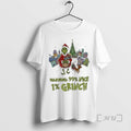 Trending Warning 99 Percent Nice 1 Percent Grinch Christmas Premium T Shirt Sweater