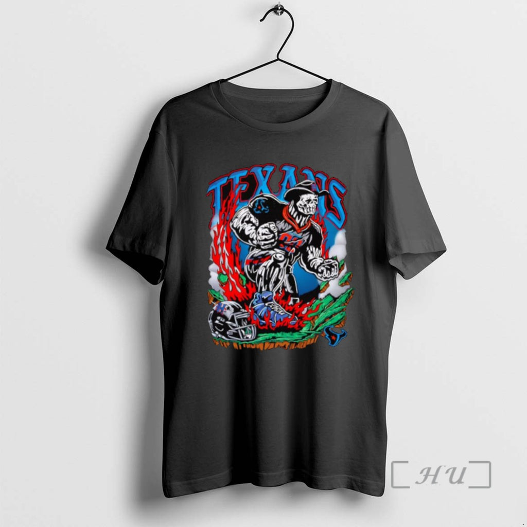 Trending Warren Lotas X Houston Texans Big Texan Skeleton Tee Shirts Sweater