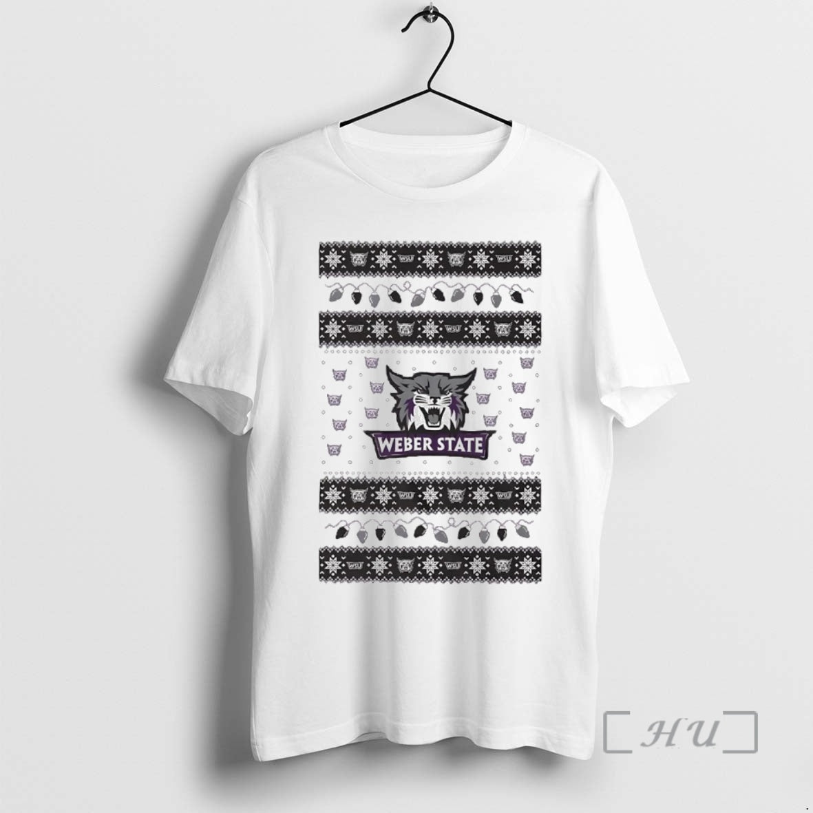 Trending Weber State Wildcats Ugly Christmas Light Premium T Shirt Sweater