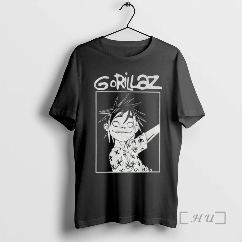 Trending Weyewcz5 Gorillaz Music Black And White Graphic Premium T Shirt Sweater