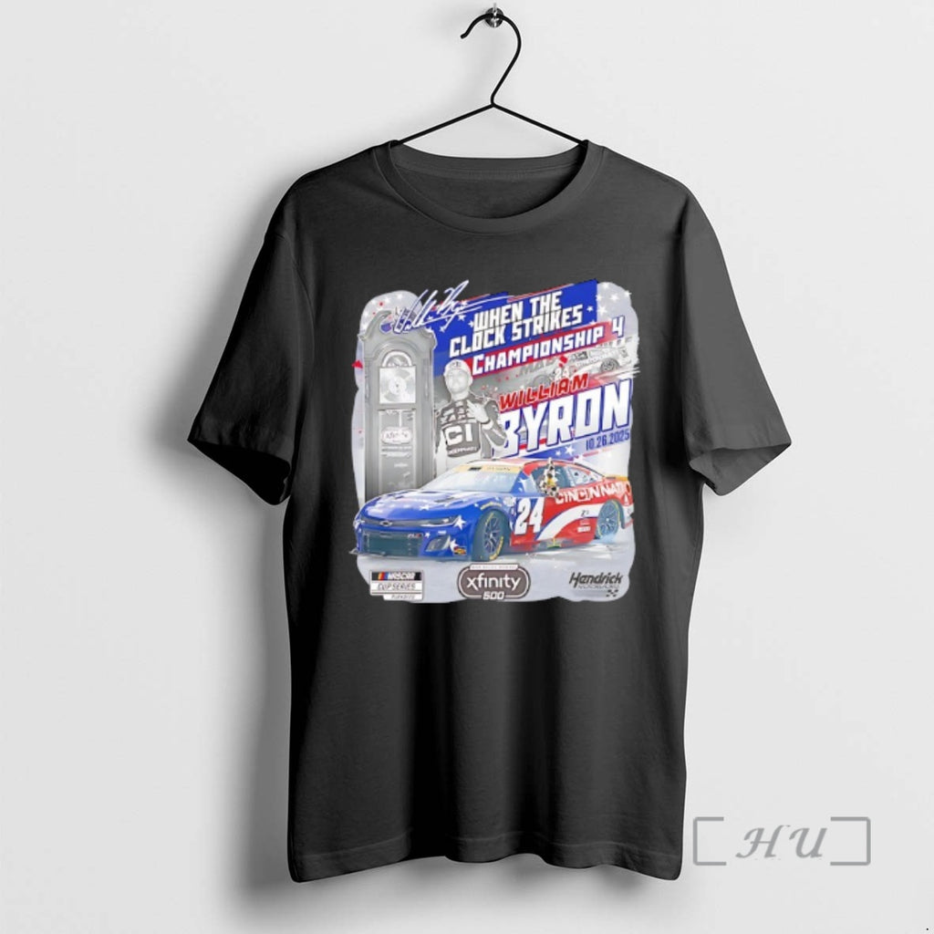 Trending William Byron Checkered Flag Sports Heather Charcoal 2025 Xfinity 500 Rrace Winner Premium