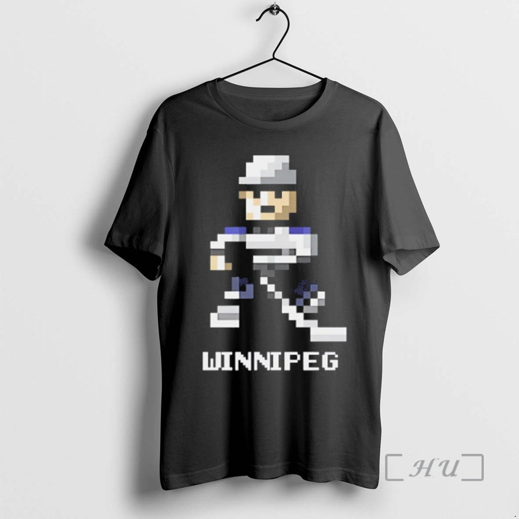 Trending Winnipeg Jets Hockey 8 Bit Retro Baller Premium T Shirt Sweater