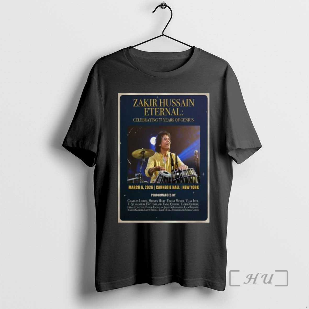 Trending Zakir Hussain Carnegie Hall Ny March 06 2026 Long Sleve Tee Shirts Sweater