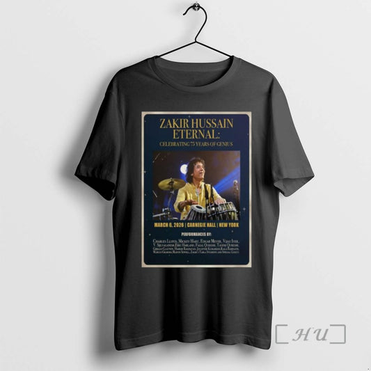Trending Zakir Hussain Carnegie Hall Ny March 06 2026 Long Sleve Tee Shirts Sweater