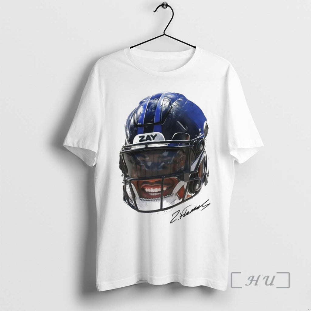 Trending Zay Flowers Signature Football Portrait Premium T Shirt Sweater